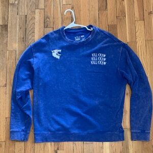 Kill Crew Porrada Series Small oversized navy sweatshirt